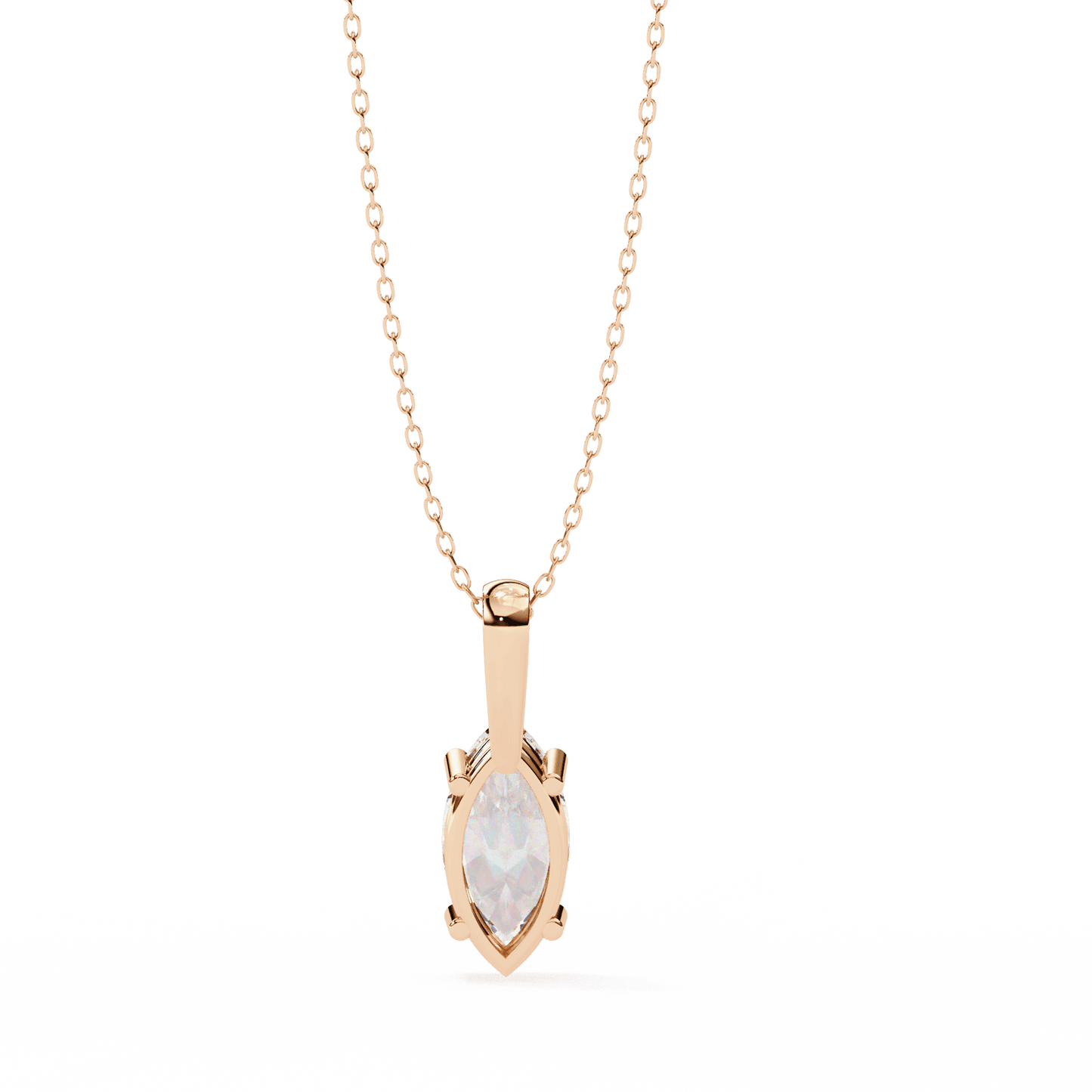 0.93 Carat Marquise Solitaire Pendant