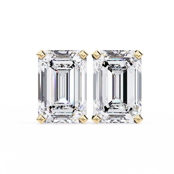 2.39 Carat Emerald Solitaire Earrings