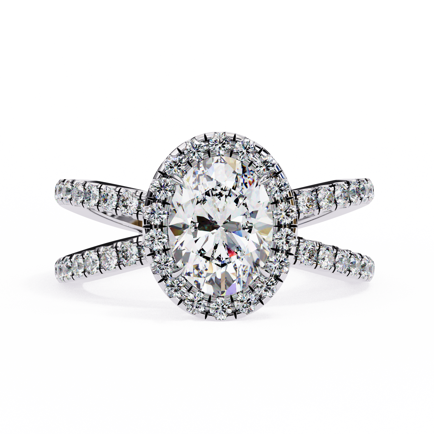Winglets Oval 1.09 Carat Solitaire Ring