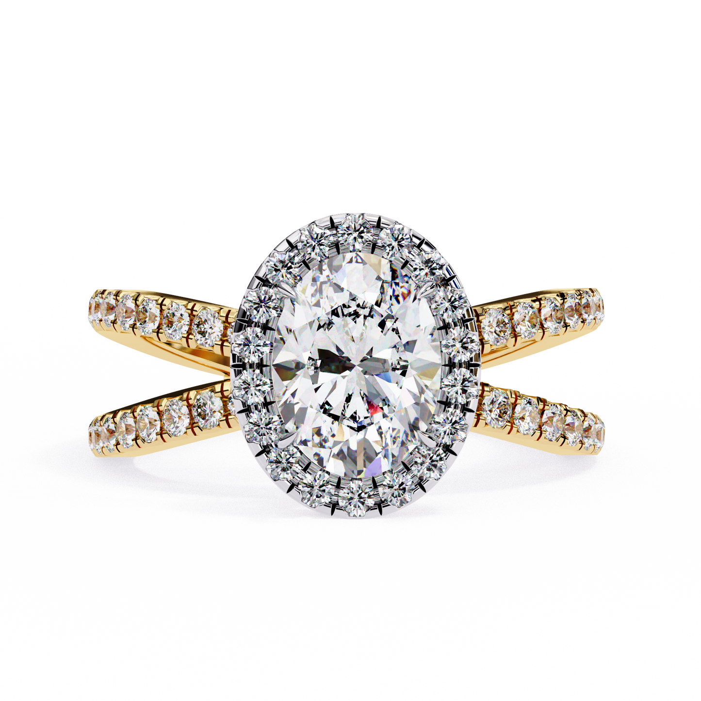 Winglets Oval 1.09 Carat Solitaire Ring