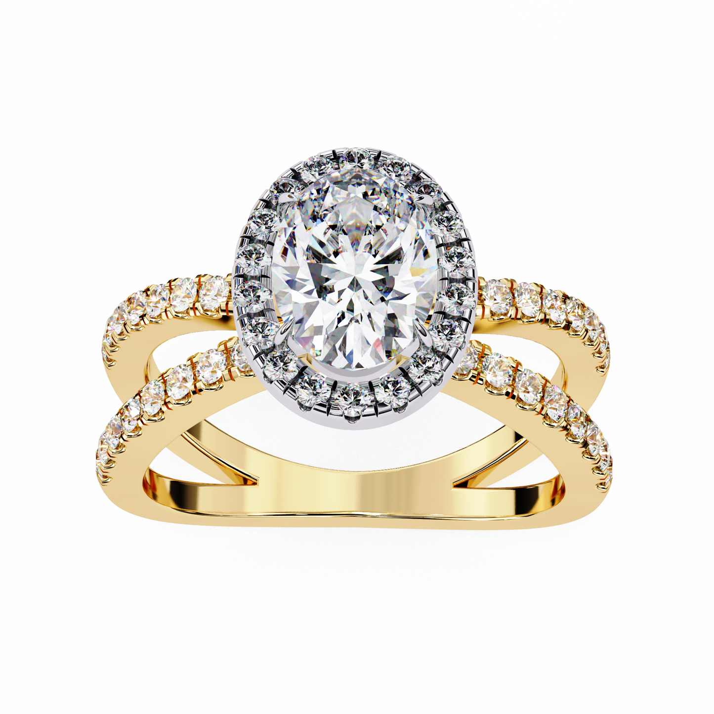 Winglets Oval 1.09 Carat Solitaire Ring