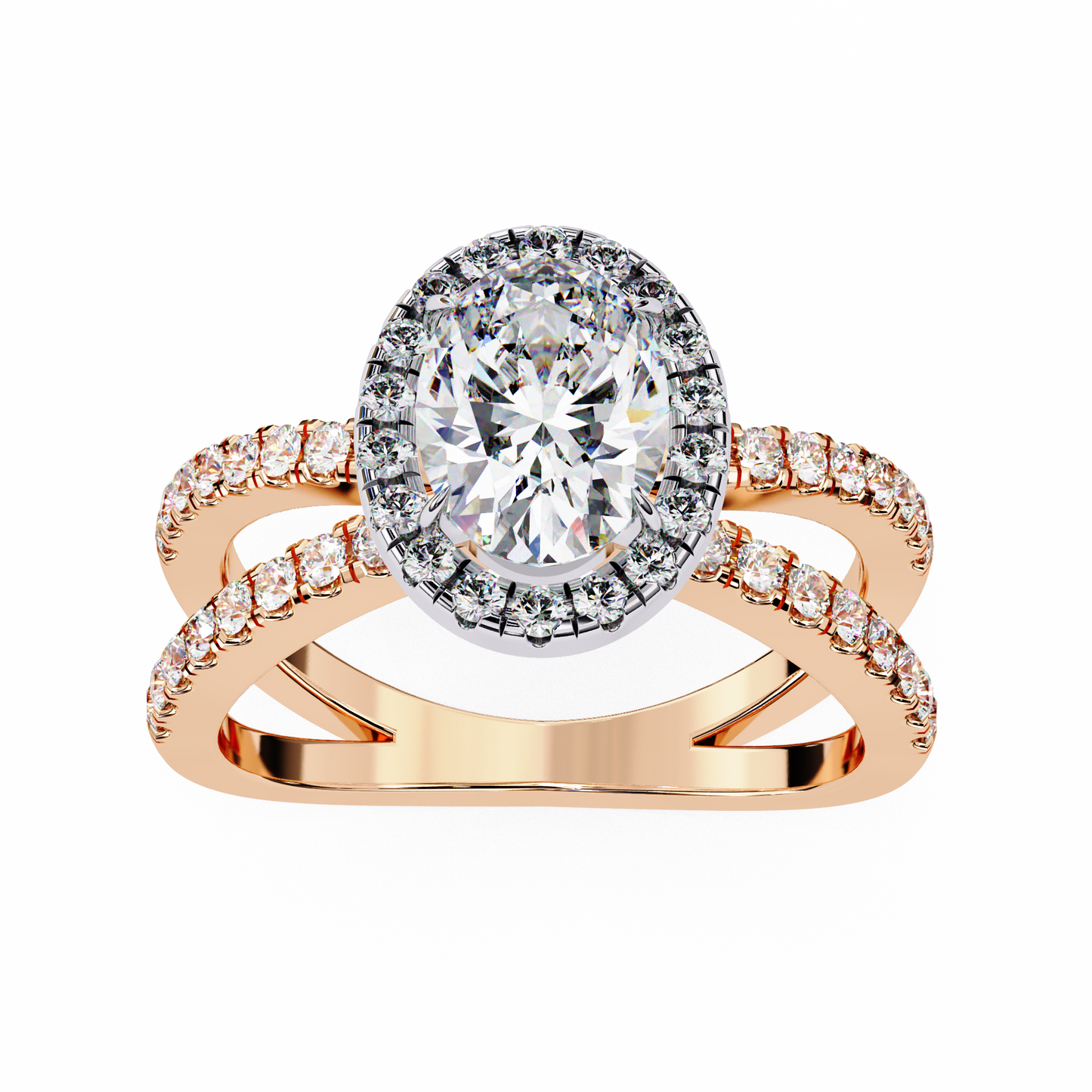 Winglets Oval 1.09 Carat Solitaire Ring