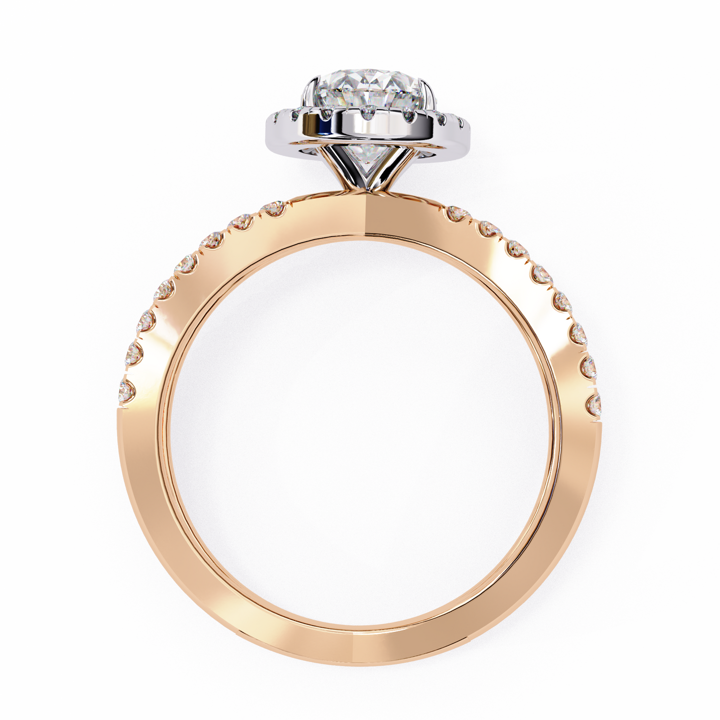 Winglets Oval 1.09 Carat Solitaire Ring