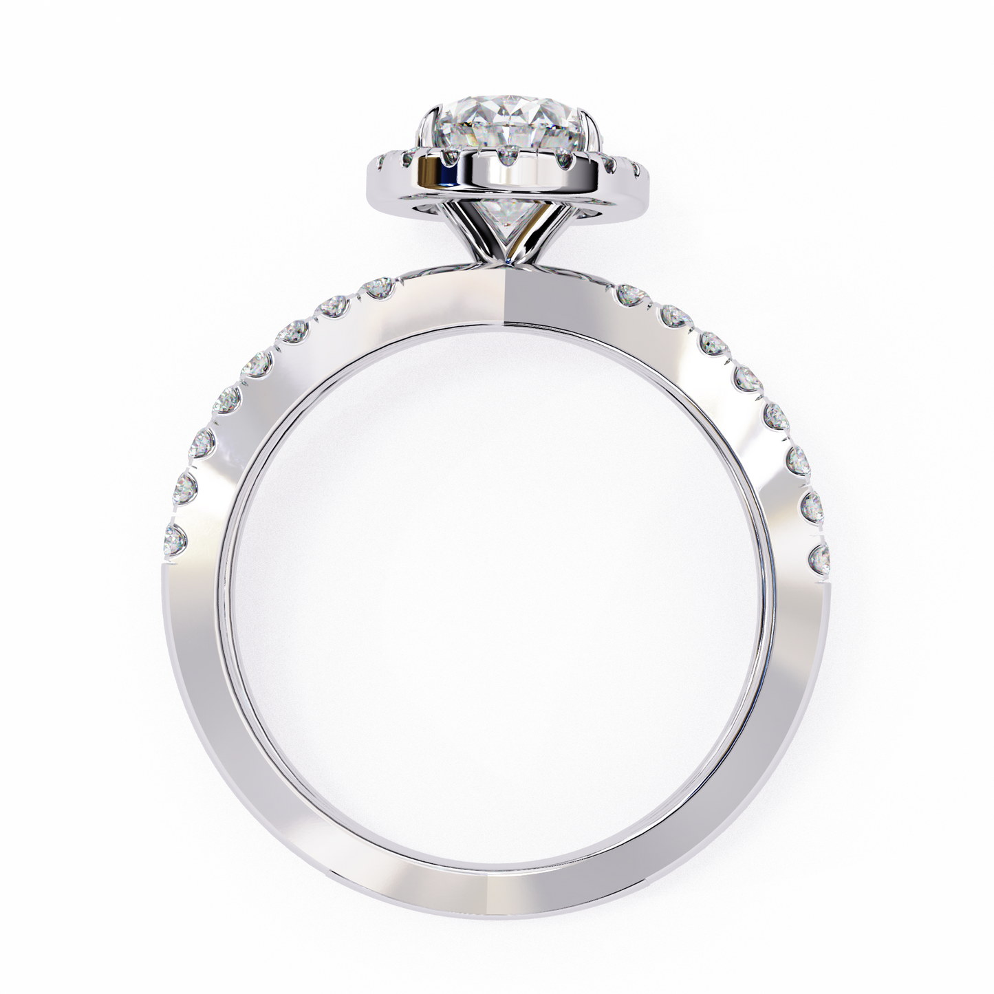 Winglets Oval 1.09 Carat Solitaire Ring