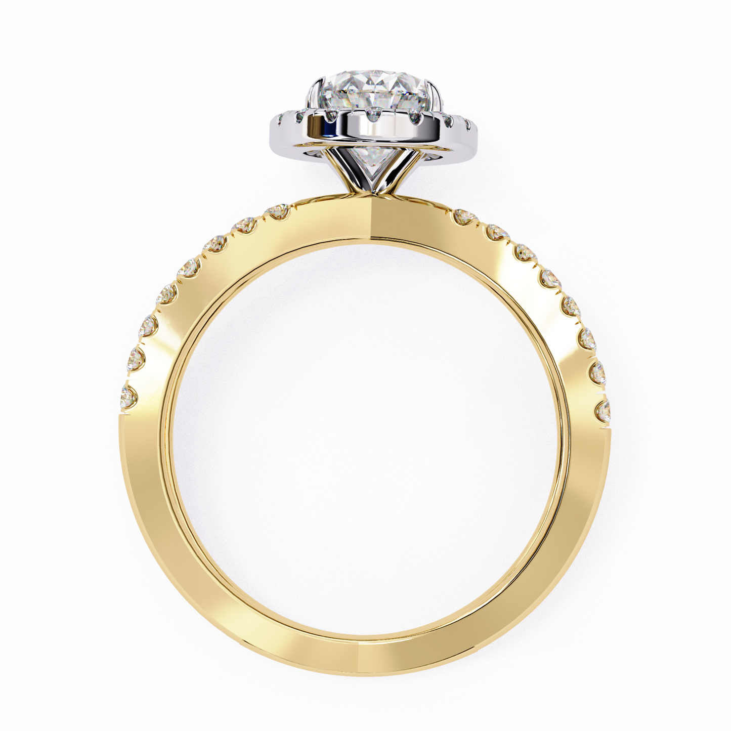 Winglets Oval 1.09 Carat Solitaire Ring
