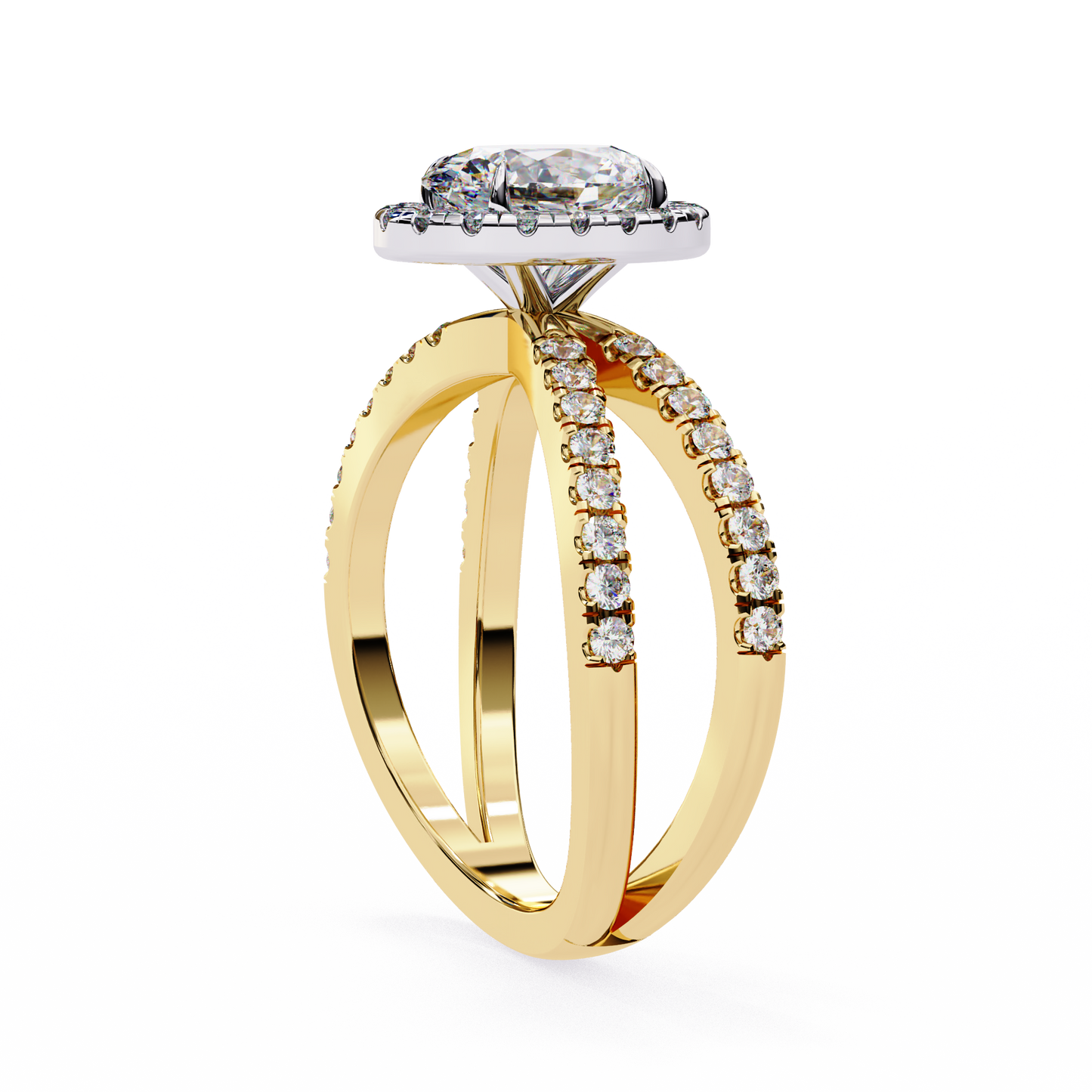Winglets Oval 1.09 Carat Solitaire Ring