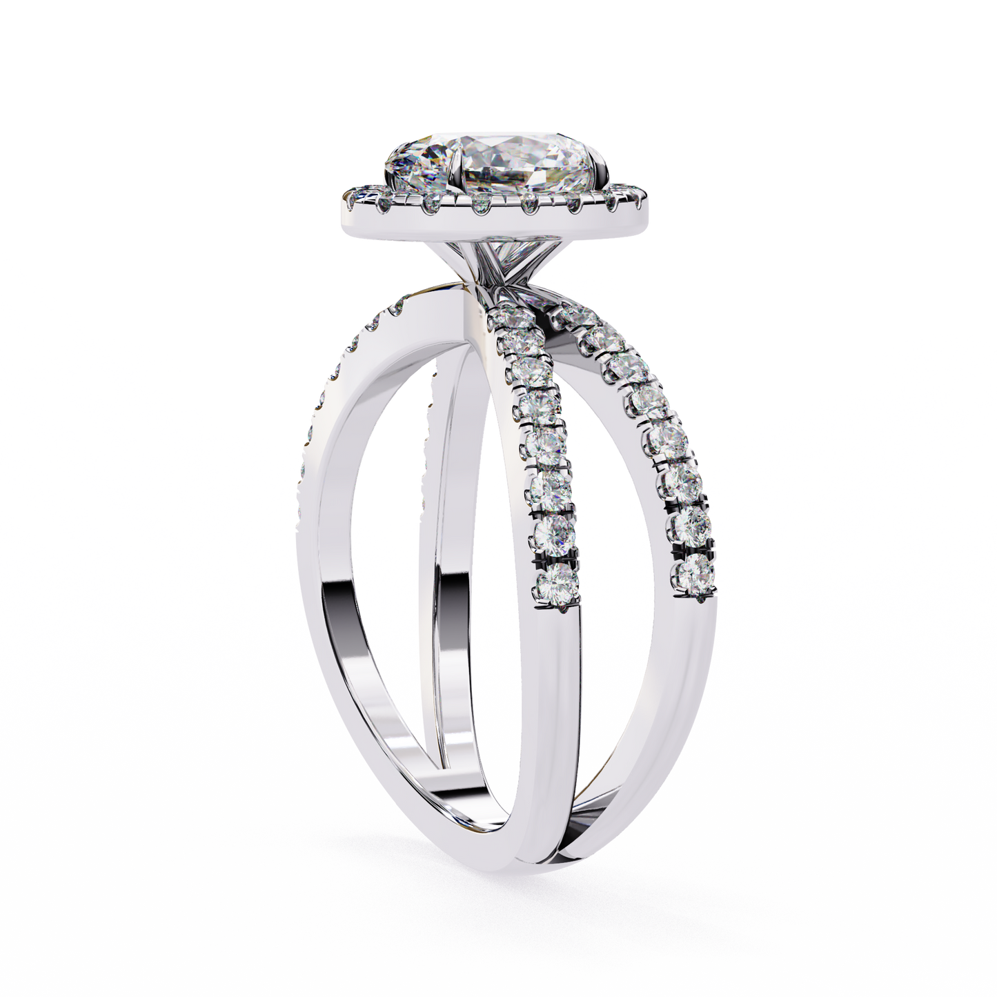 Winglets Oval 1.09 Carat Solitaire Ring