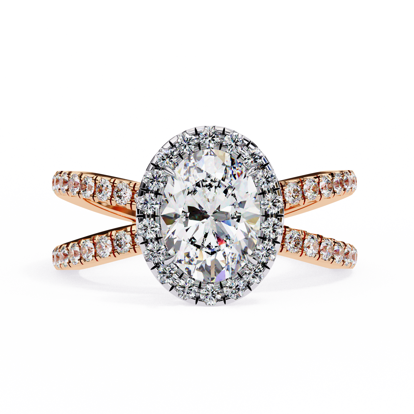 Winglets Oval 1.09 Carat Solitaire Ring