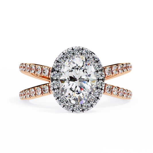Winglets Oval 1.09 Carat Solitaire Ring