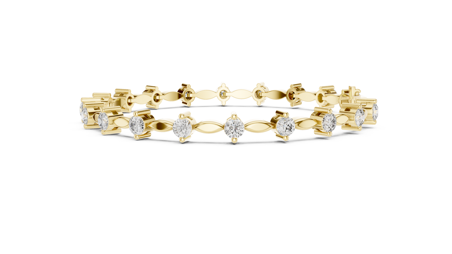11 Pointer Designer Diamond Bangle