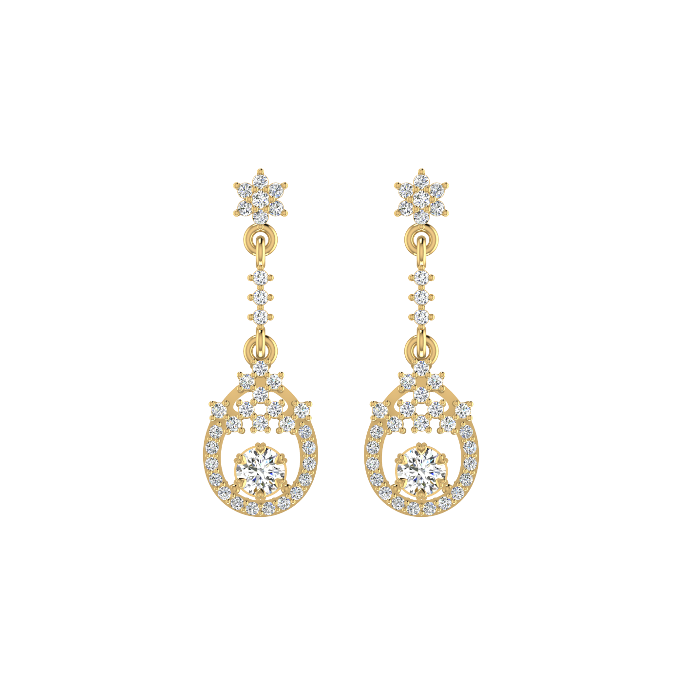Starry Night Diamond Danglers
