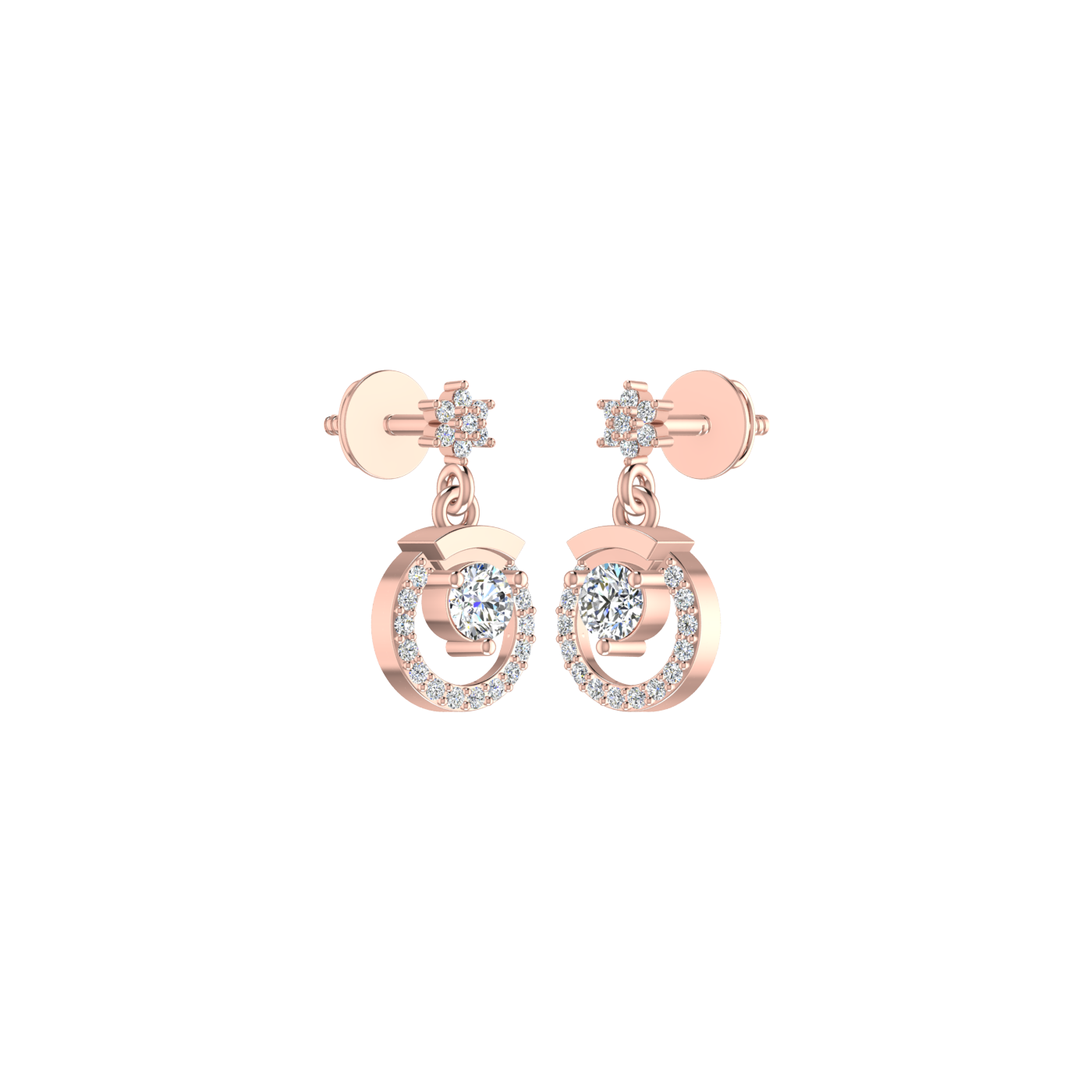 Circlet Diamond Earrings