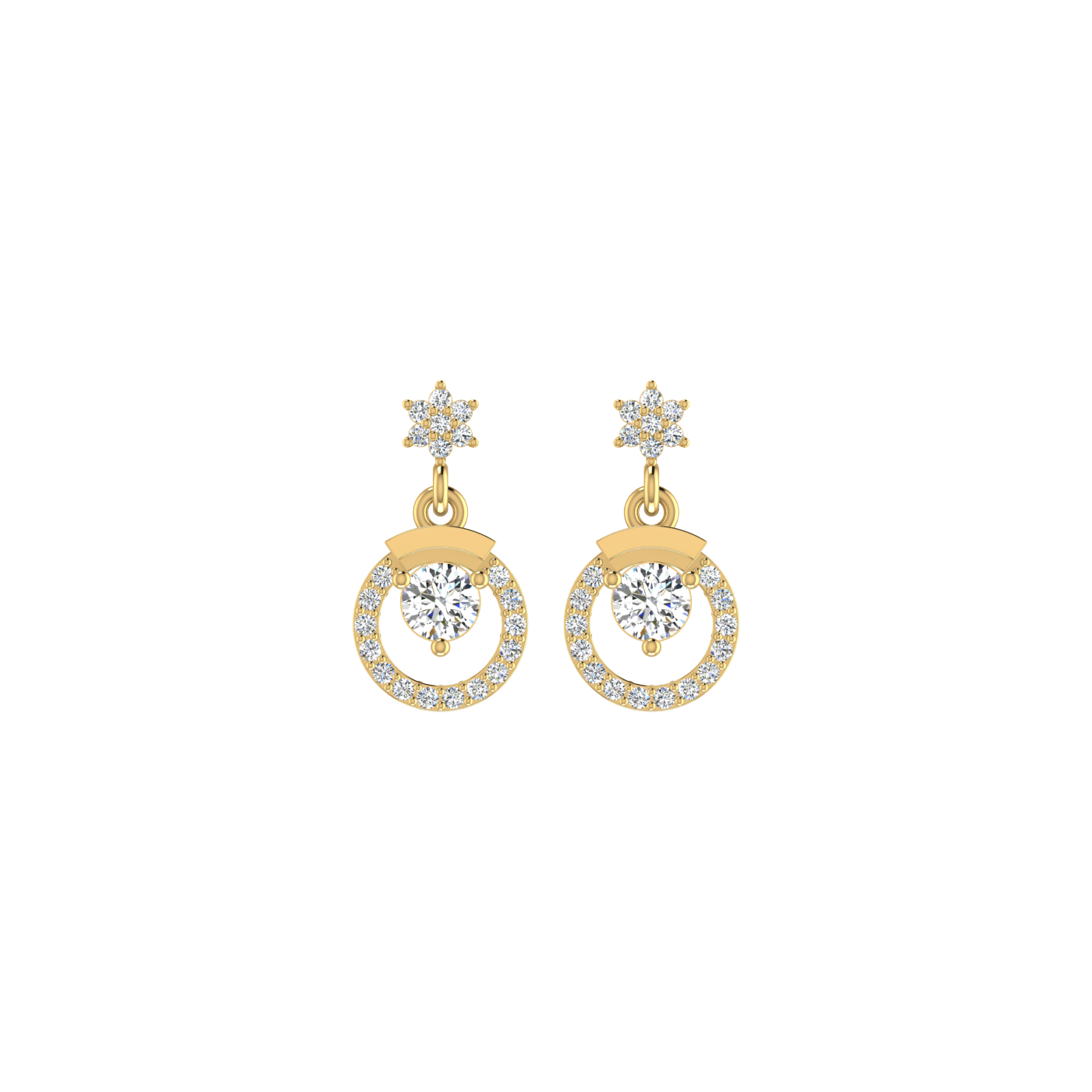 Circlet Diamond Earrings