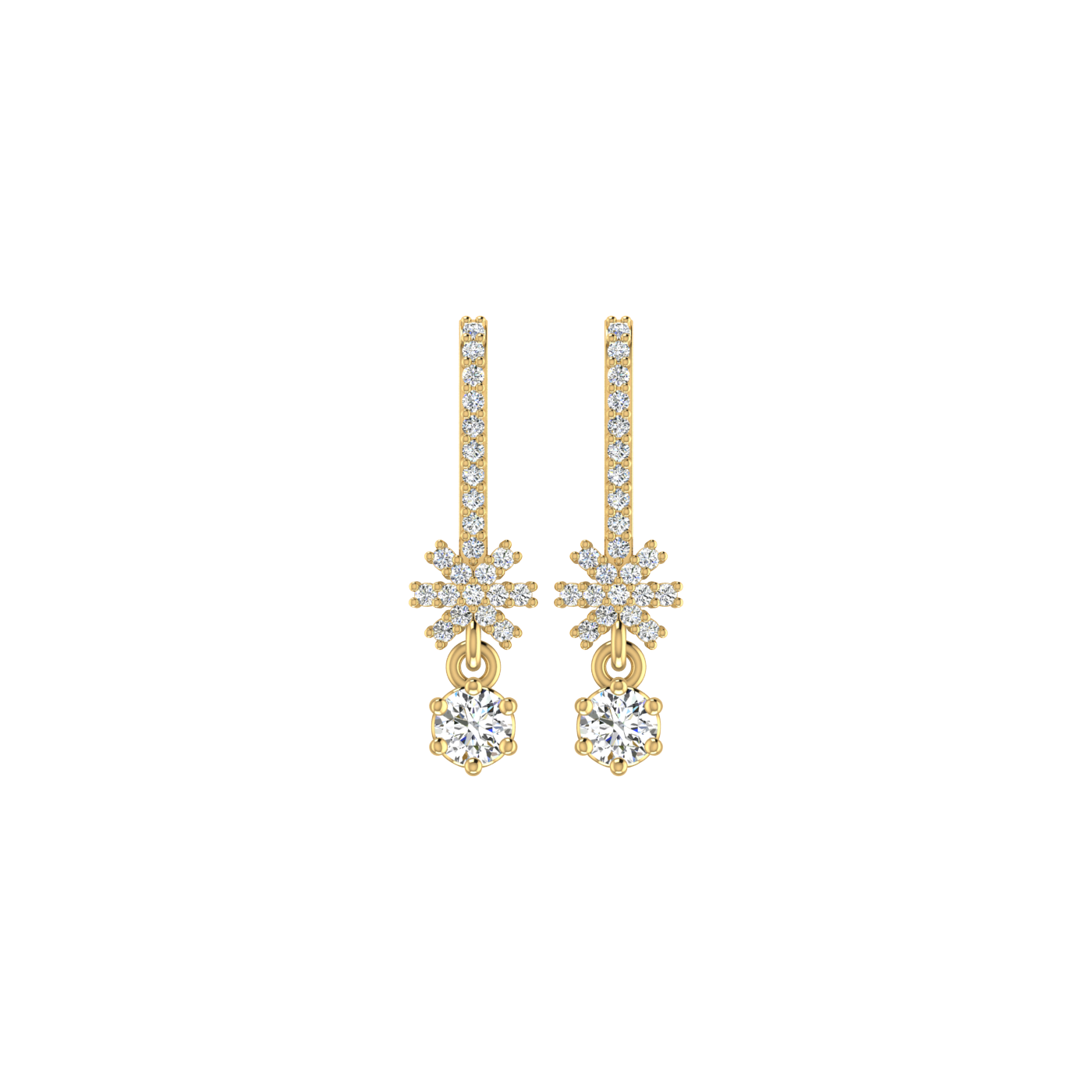 Delicate Star Diamond Earrings