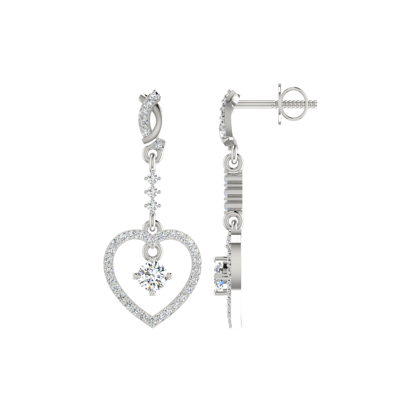 Little Hearts Diamond Earrings
