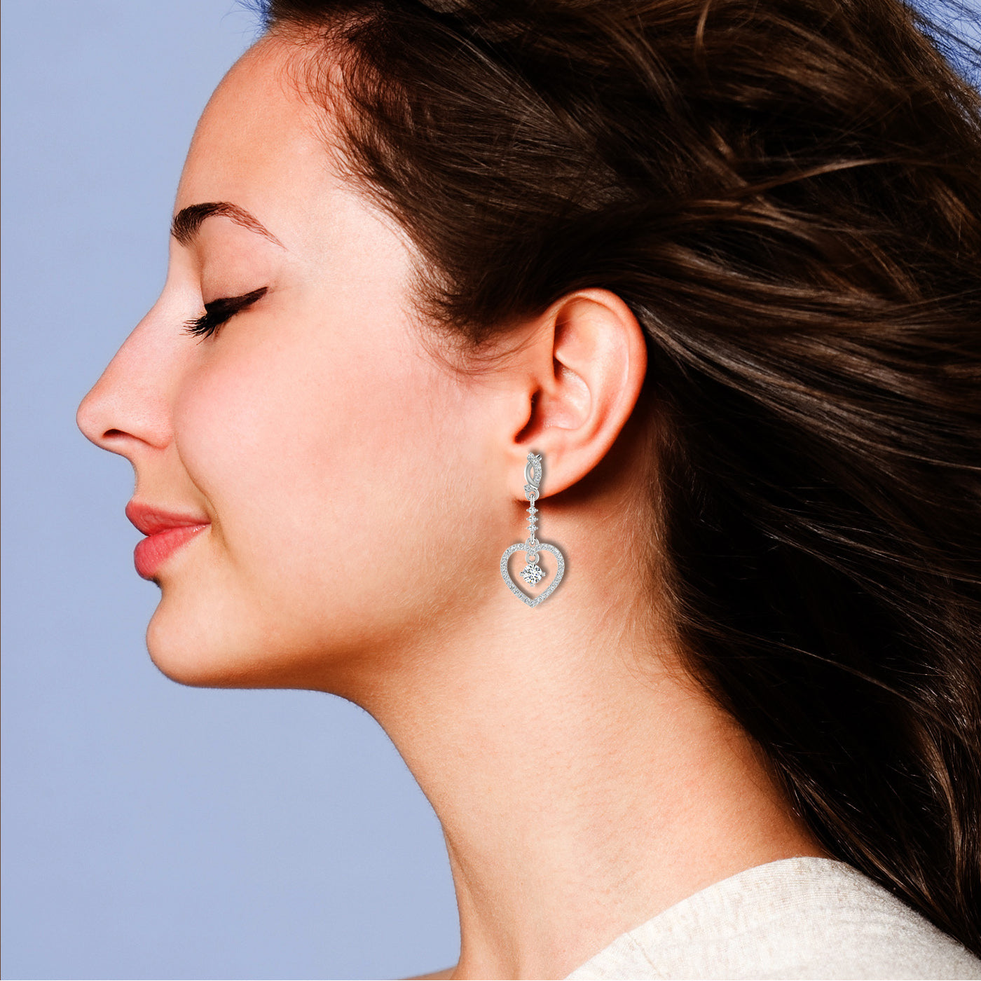 Little Hearts Diamond Earrings