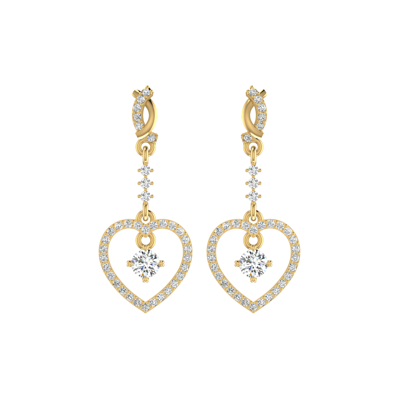 Little Hearts Diamond Earrings