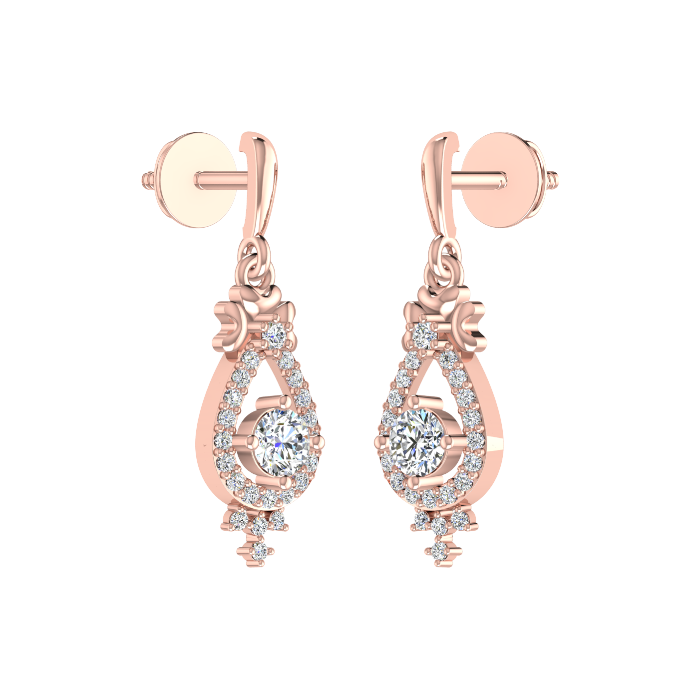 Dancing Duo Diamond Earrings
