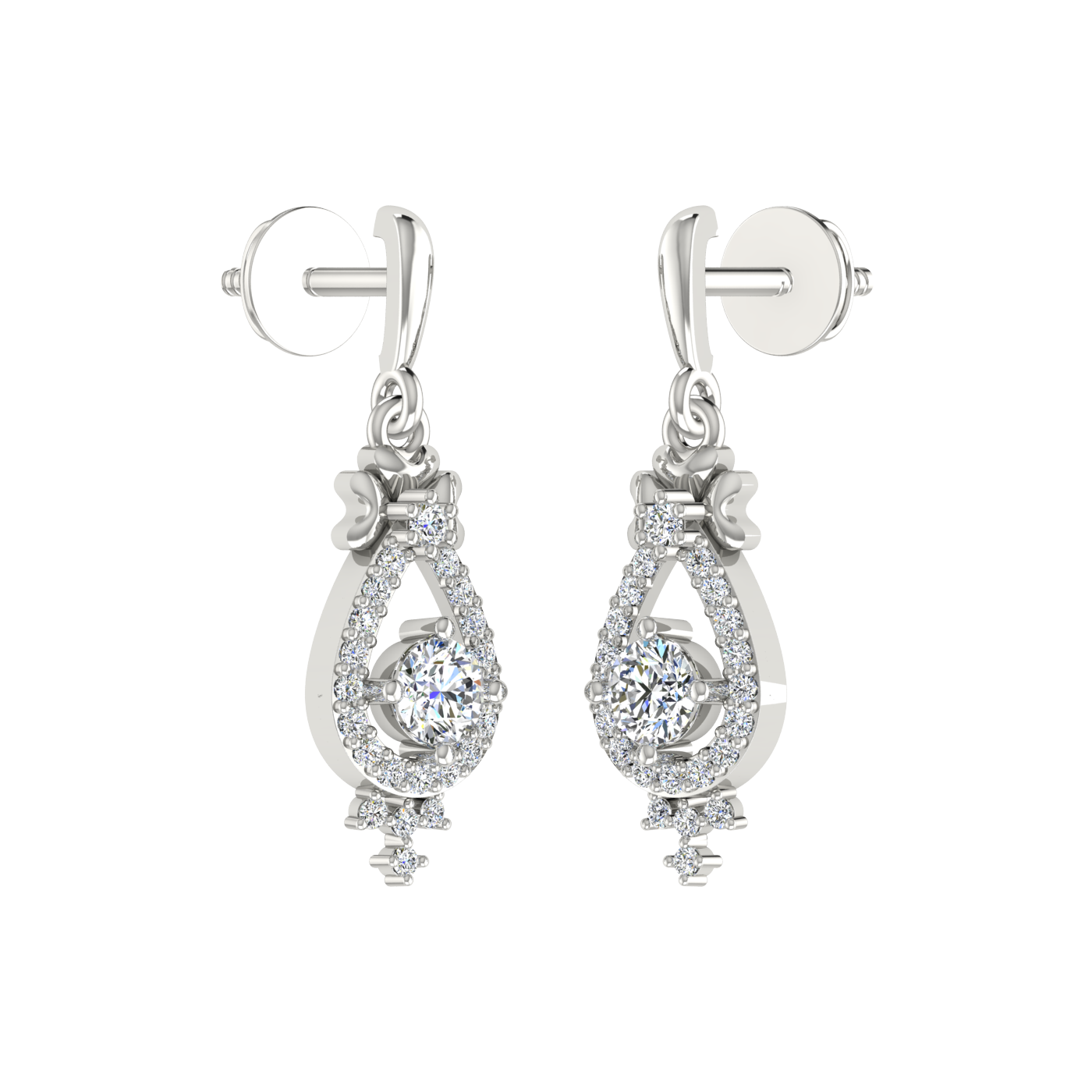 Dancing Duo Diamond Earrings