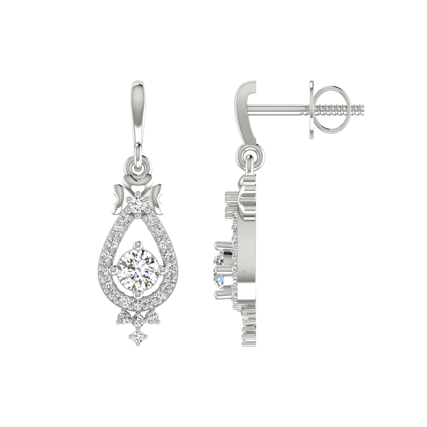 Dancing Duo Diamond Earrings