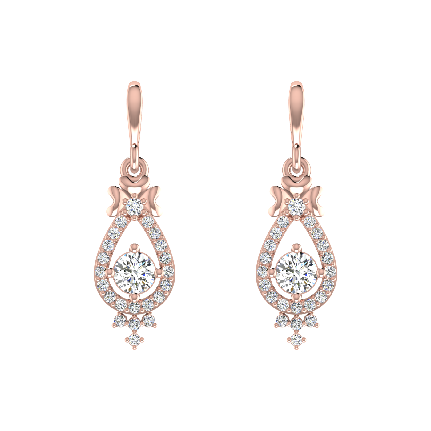 Dancing Duo Diamond Earrings
