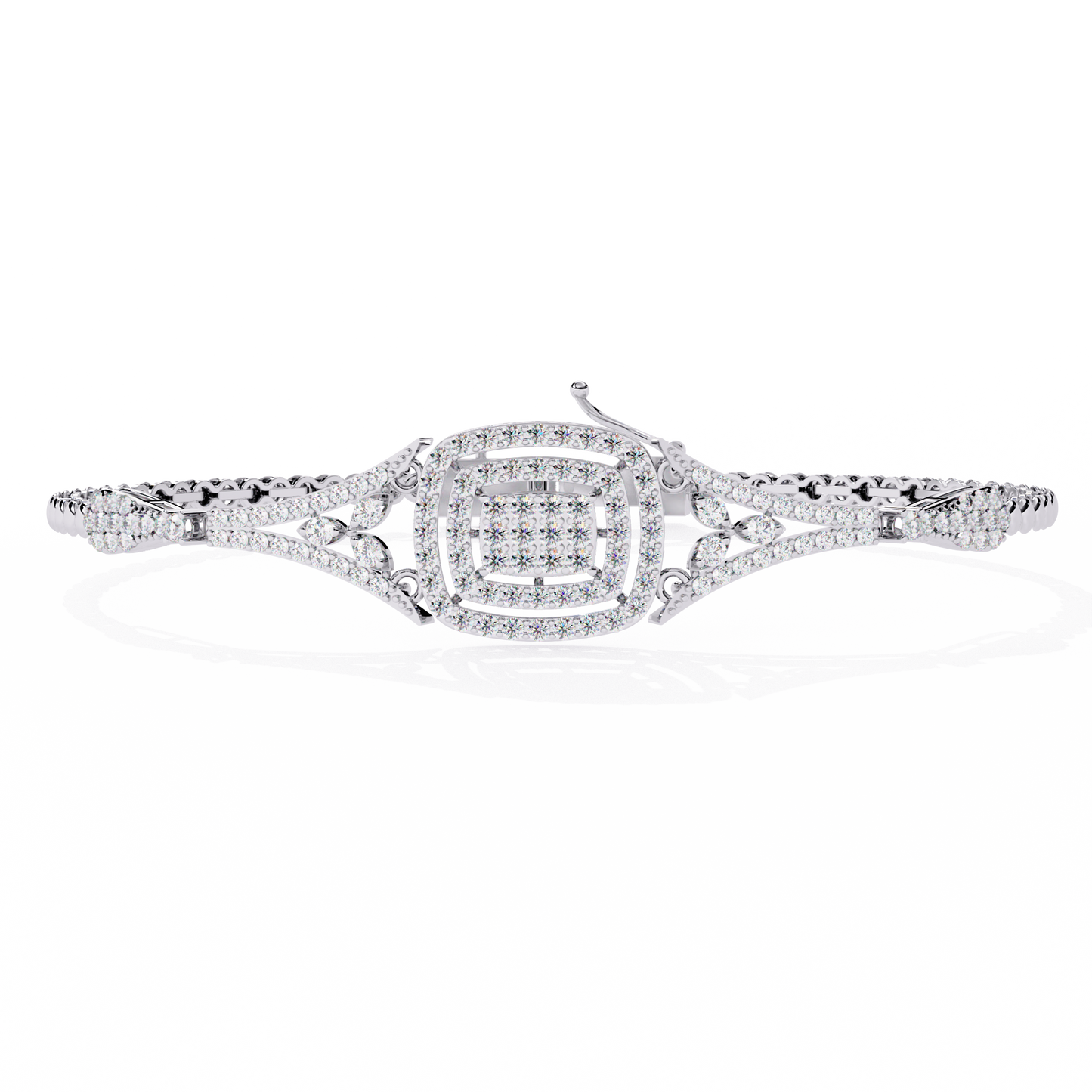 Iconic Square Diamond Bracelet