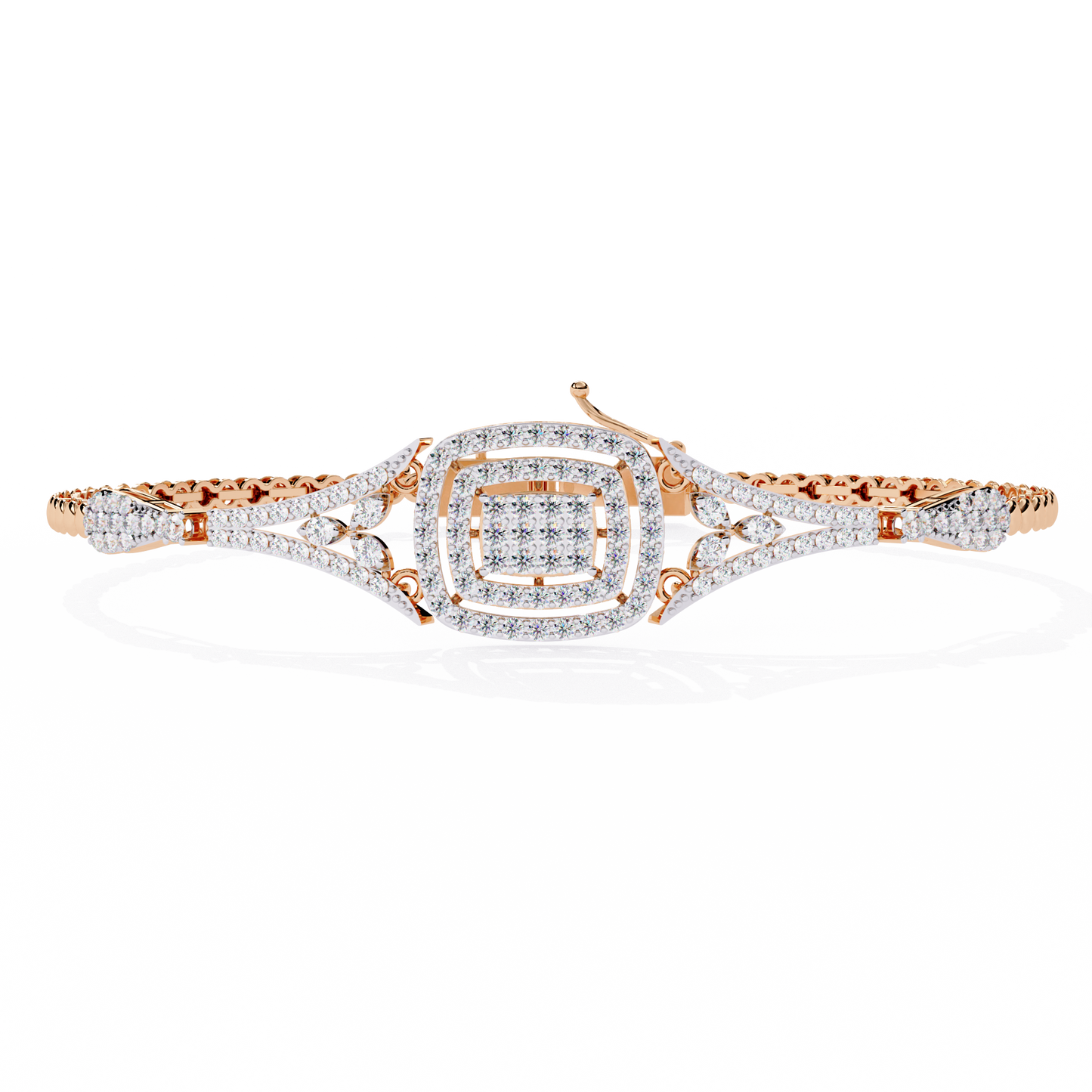 Iconic Square Diamond Bracelet