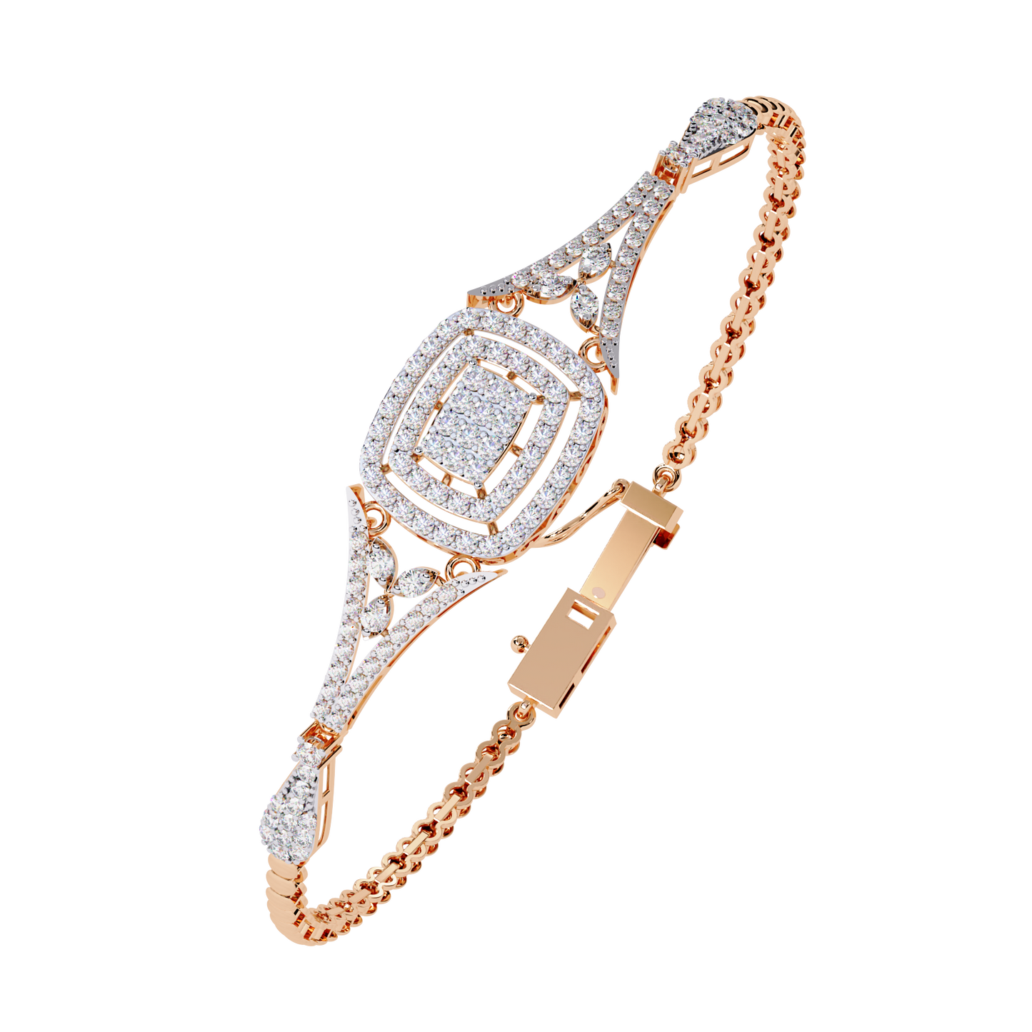 Iconic Square Diamond Bracelet