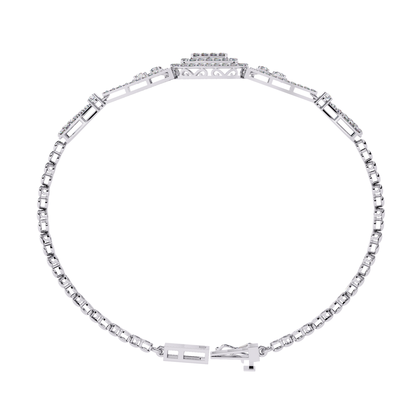 Iconic Square Diamond Bracelet