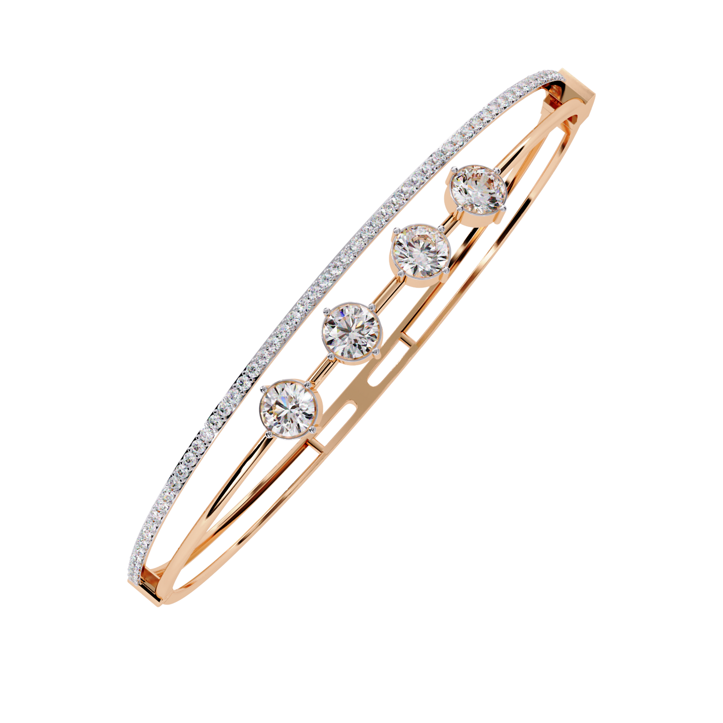 Fabulous Four Diamond Bracelet