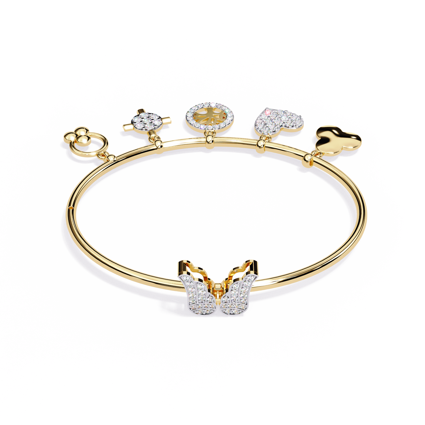 Moonlit Charms Diamond Bracelet
