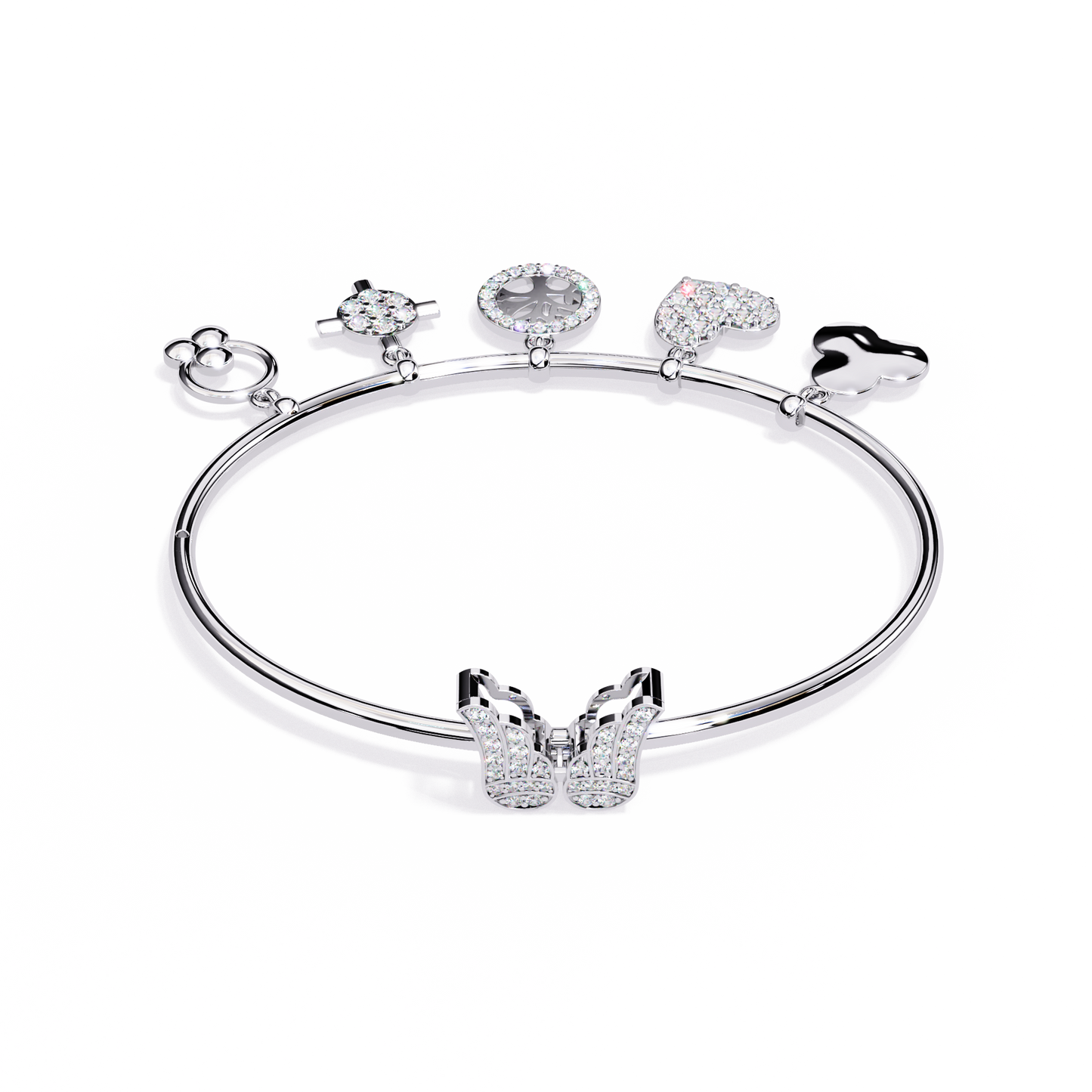Moonlit Charms Diamond Bracelet