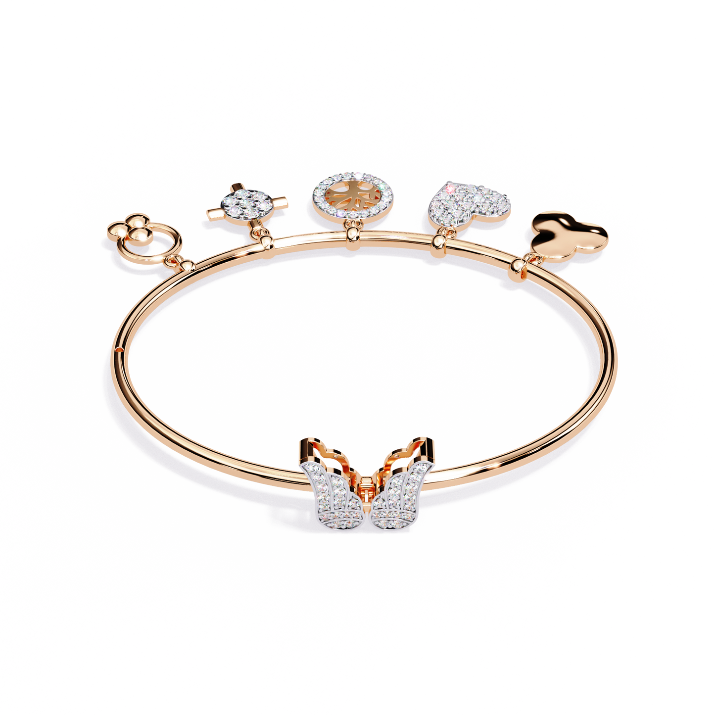 Moonlit Charms Diamond Bracelet