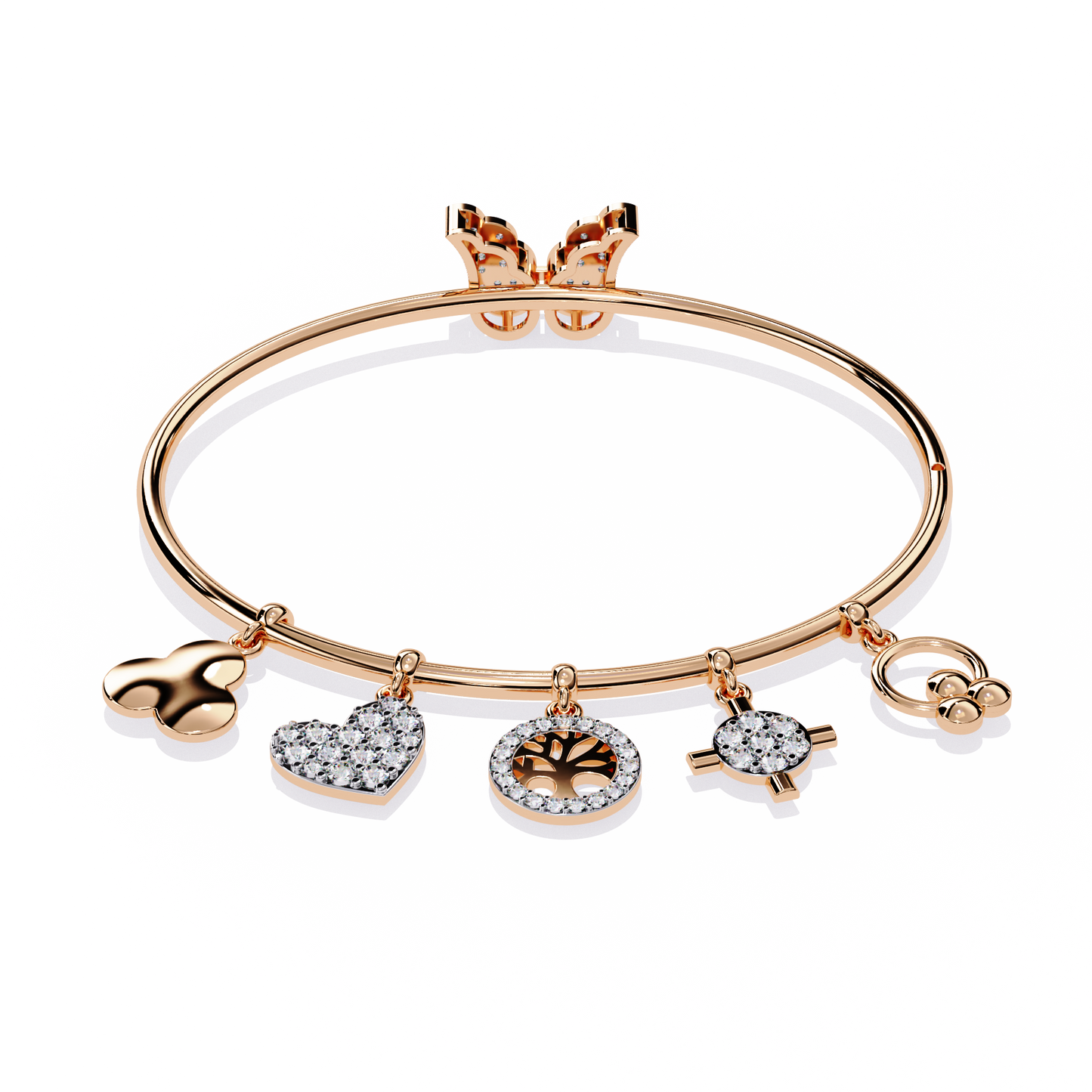 Moonlit Charms Diamond Bracelet