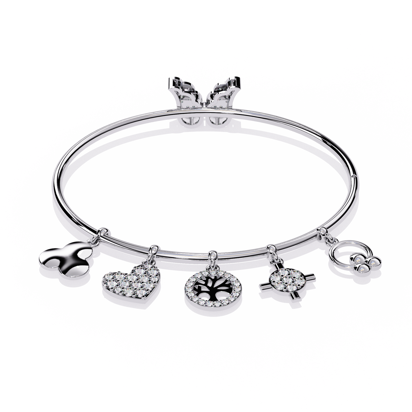 Moonlit Charms Diamond Bracelet