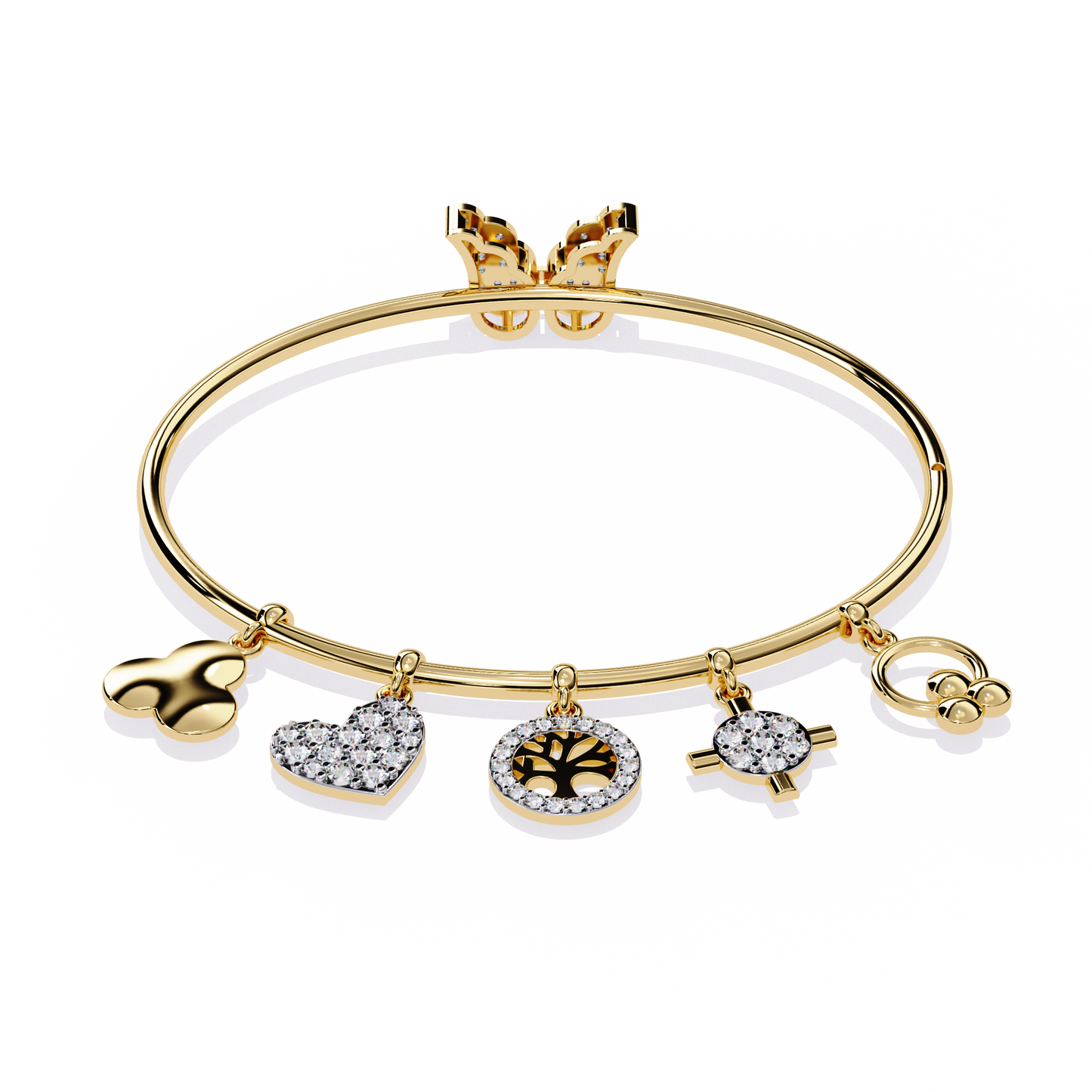 Moonlit Charms Diamond Bracelet