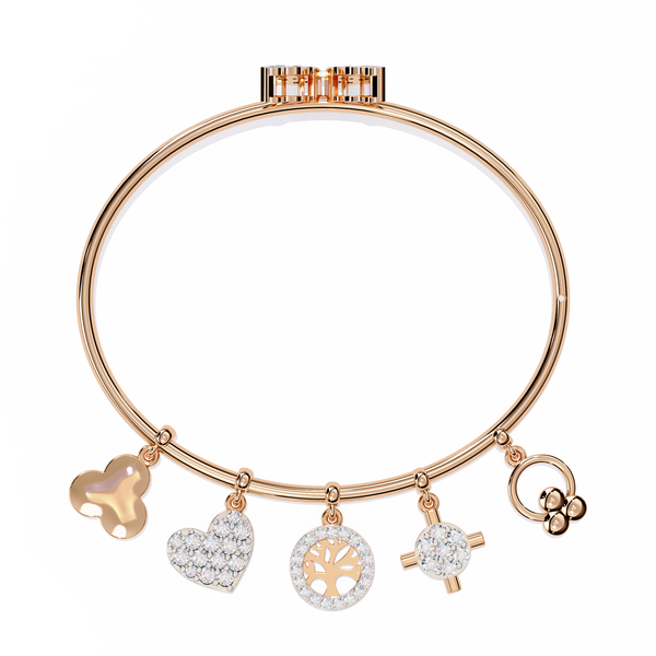 Moonlit Charms Diamond Bracelet