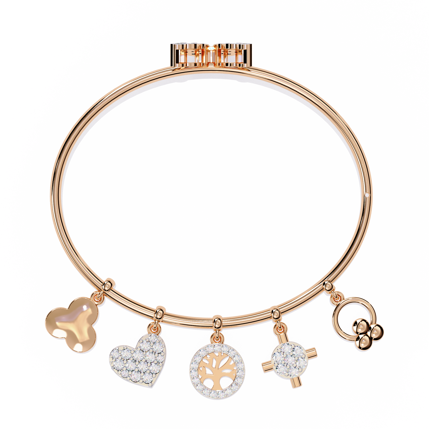 Moonlit Charms Diamond Bracelet