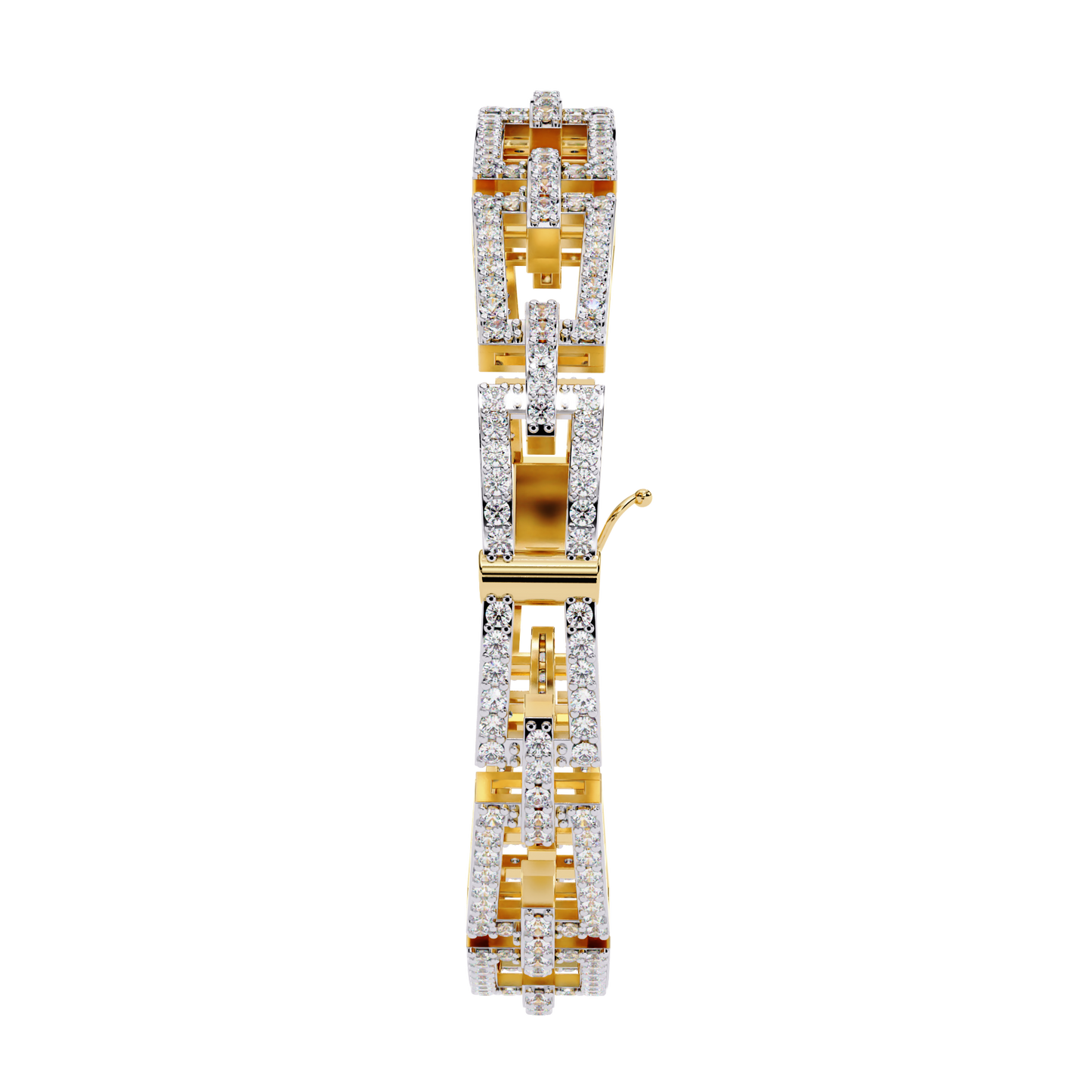 Geometric Design Diamond Bracelet