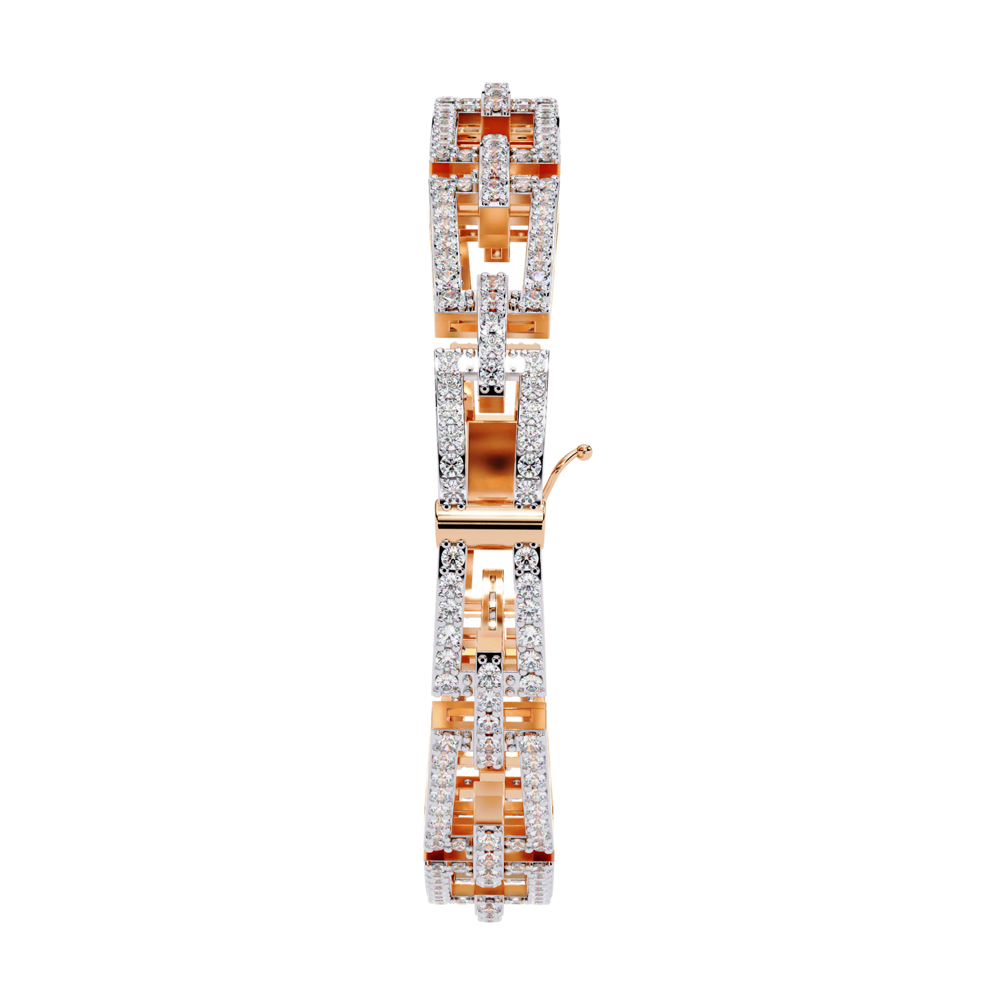 Geometric Design Diamond Bracelet