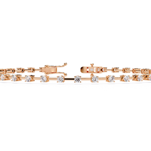 Spaced Diamond Tennis Bracelet