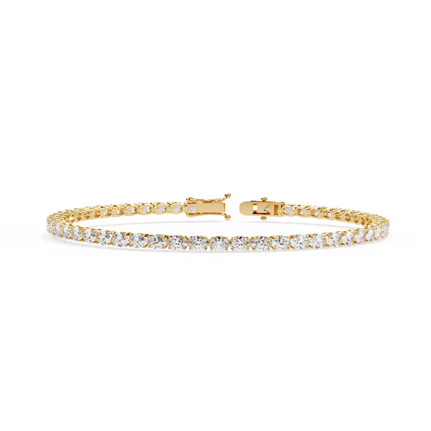 13 Pointer Oval Cut Diamond Bracelet