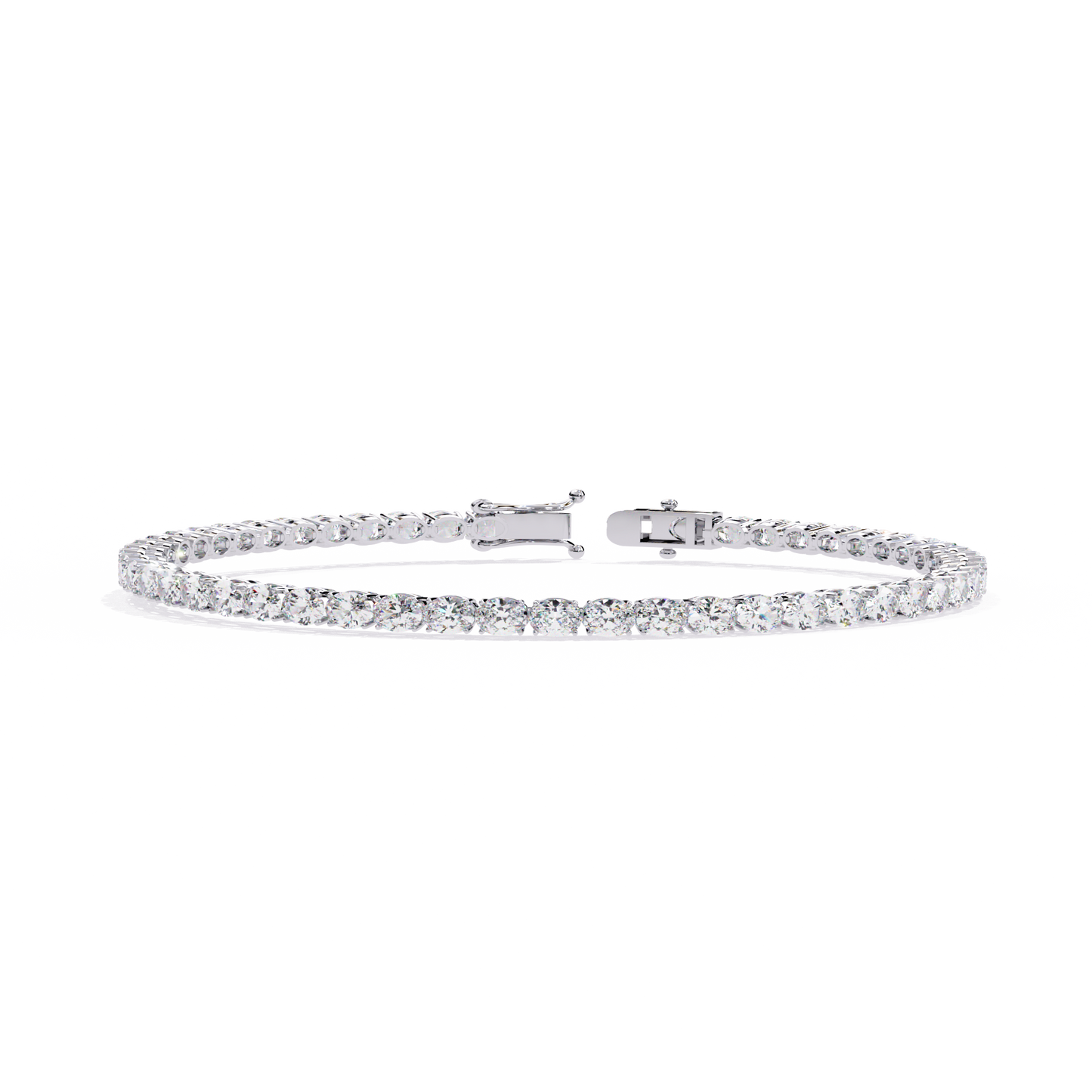13 Pointer Oval Cut Diamond Bracelet