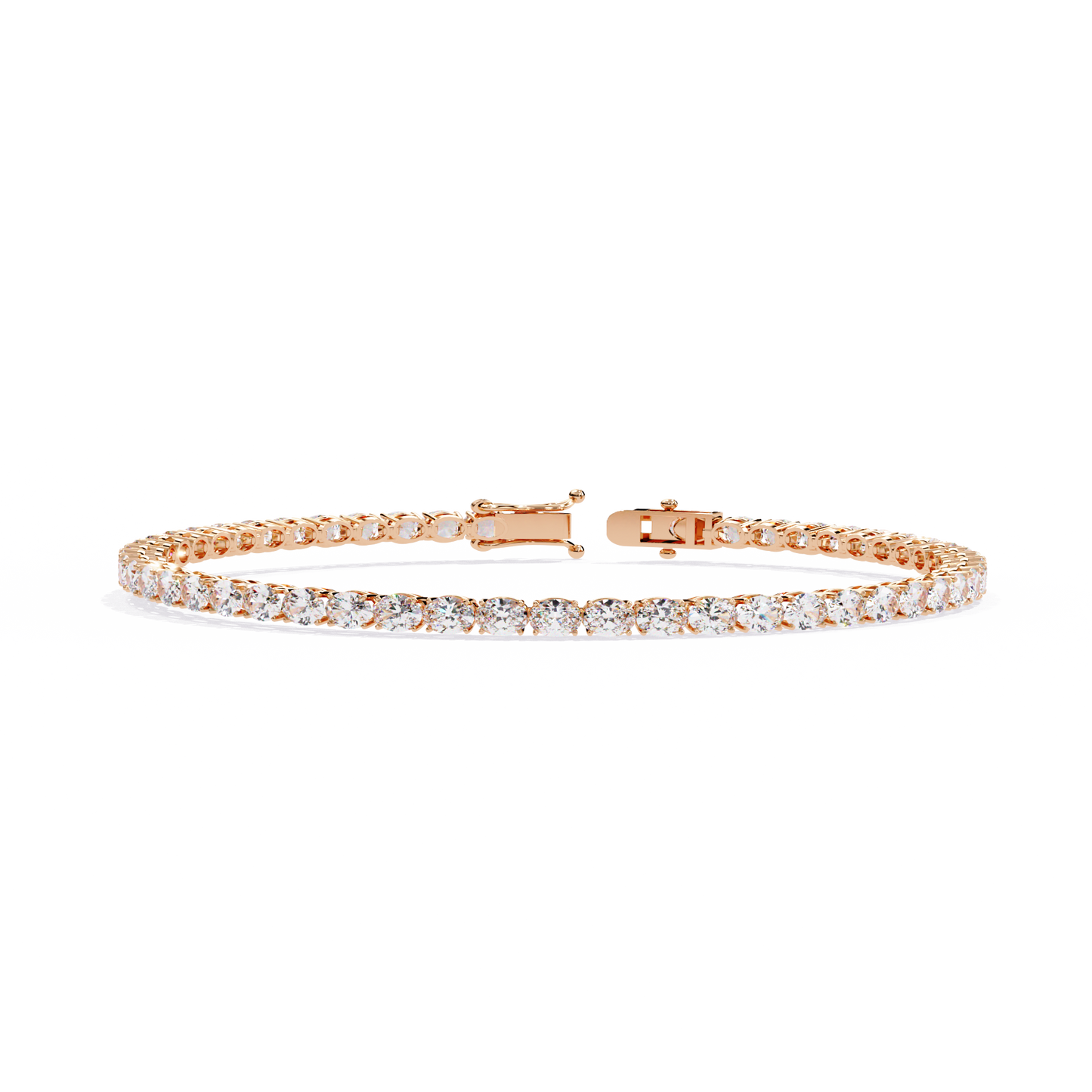 13 Pointer Oval Cut Diamond Bracelet