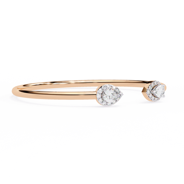 Perfect Pear Gold and Diamond Bracelet