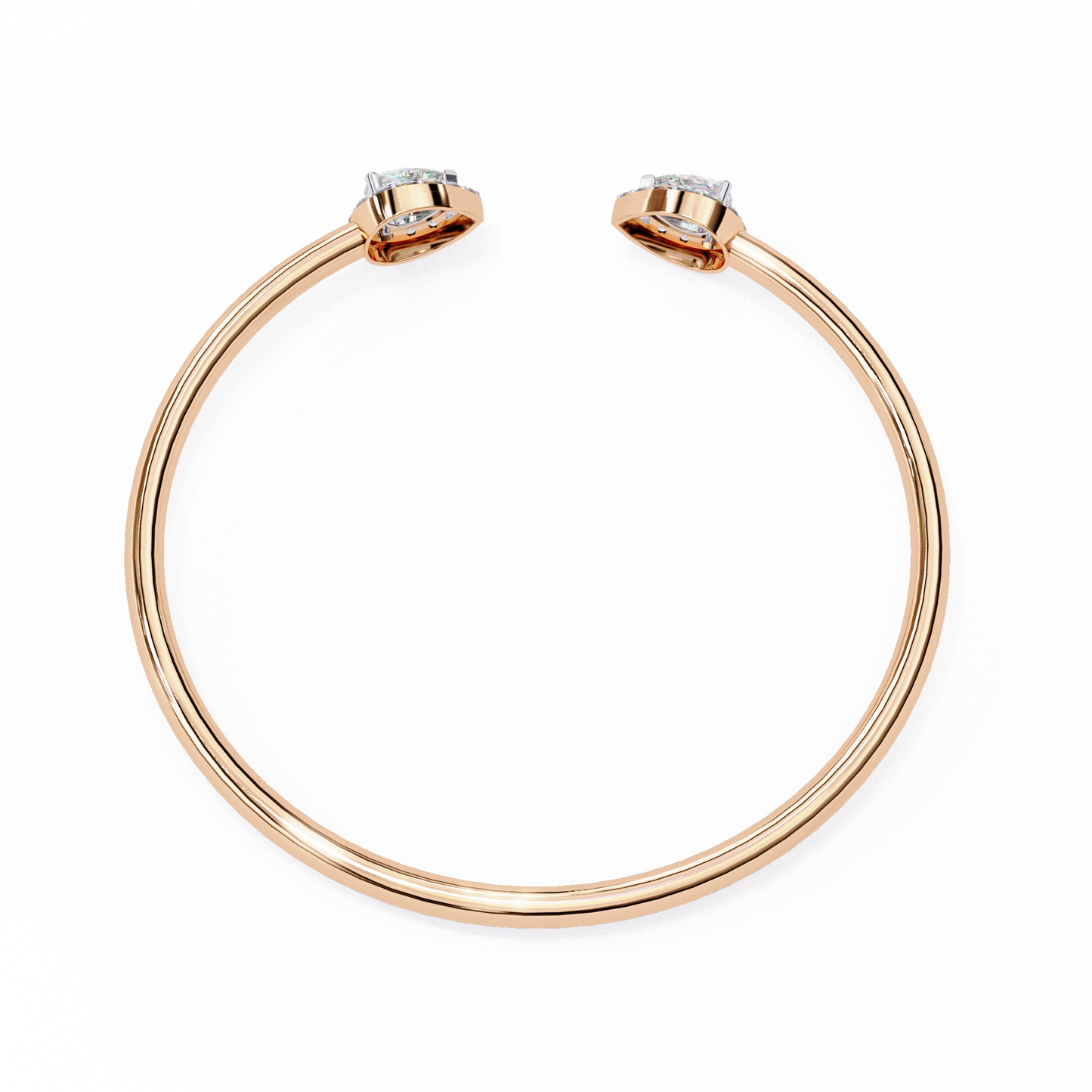 Perfect Pear Gold and Diamond Bracelet