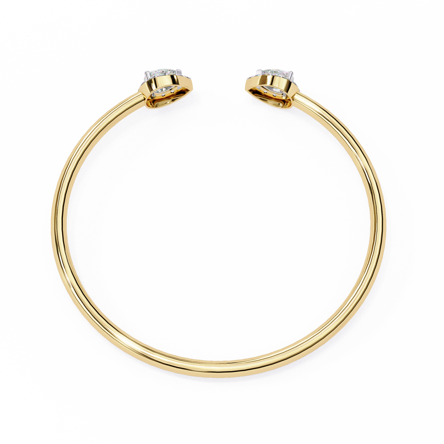Perfect Pear Gold and Diamond Bracelet