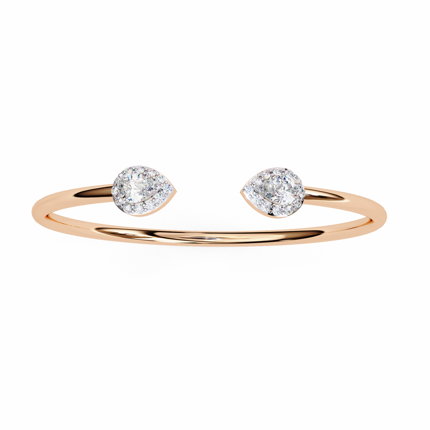 Perfect Pear Gold and Diamond Bracelet