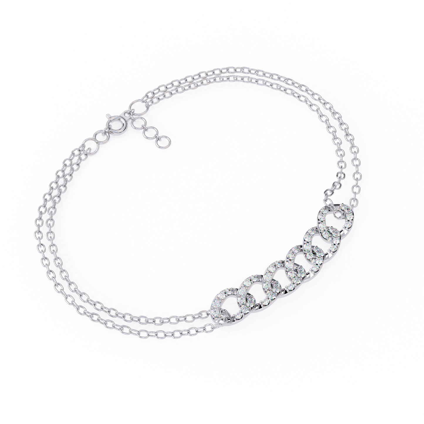 Gen Zee Chain Diamond Bracelet