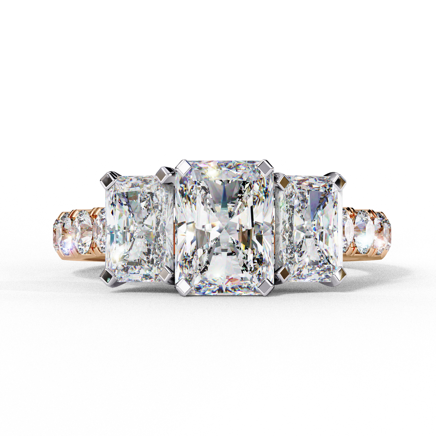 Tripple Radiance 1.21 Ct Centre Solitaire Ring